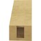 Ekena Millwork 3-inch W x 6-inch D x 6-inch H Legacy Rough Cedar Woodgrain TimberThane Knee Brace, Primed BRCUR03X06X06LECRCPR - alternate 6